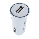 5V 1A Universal Smart IC USB Car Charger with LED Indicator Ring for Phone