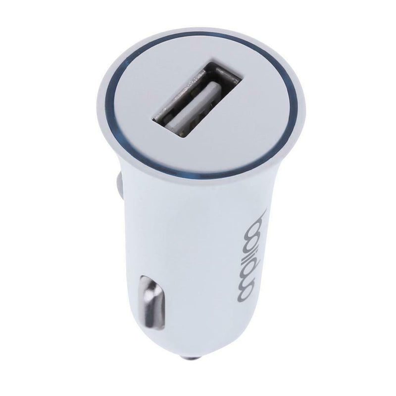 5V 1A Universal Smart IC USB Car Charger with LED Indicator Ring for Phone