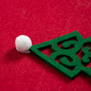 48 Inches Christmas Tree Skirt with DIY Small Tree Hanging Ornaments and Po B1E5