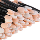 100x Disposable Dual Sides Eye Shadow Sponge Applicator Makeup Brush Black SHX