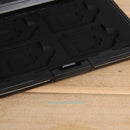 Aluminum Memory Card Storage Box Case Micro SD SDXC SDHC Holder Protector Black