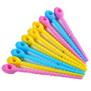 10 Pieces Food Grade Silicone Bag Cable Tie Cable Management Zipper Winding