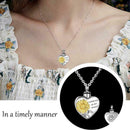 Fashion Women Love Jewelry Creative Peach Heart Sunflower Pendant Necklace A3Z0