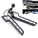 2x Bright 6LED Super White Car Driving Lamp Fog 12V DRL Daytime Running Light OZ