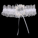 Throw White Garter with Ribbon - Wedding Party Supplies Wedding