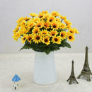 2* Small Sunflower Artificial Flower Sunflower Flower Bouquet Touch Plant M6P4