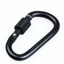10Pieces Carabiner Screw Lock Climbing Buckle Snap Spring Clip Hook Keychain