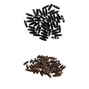 100x Wooden Toggles Buttons Olive Shape Sewing Button 2 Holes Embellishments