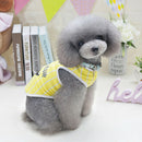 Moustache Pattern Pet Puppy Dog Cat Pet Clothes Dress Vest T Shirt Yellow L