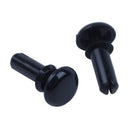 100 Pcs Black Nylon 3.0mm Bottom Dia Push Clips Rivets Fasteners R3080 C7B7