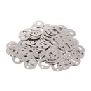 100 Pieces Metal Round Type Keyhole Shelf Brackets Hangers for Picture Frame