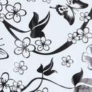 Black Flower Vine And Butterflies Wall Stickers, Wall Decoration N2P5