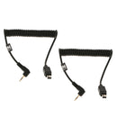 2x 2.5mm to MC-DC2 N3 Remote Shutter Release Cable for Nikon D610,D600,D750,D90
