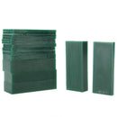 15-Piece Dark Green Jewelry Pattern Making Carving Melting Hard Wax Block