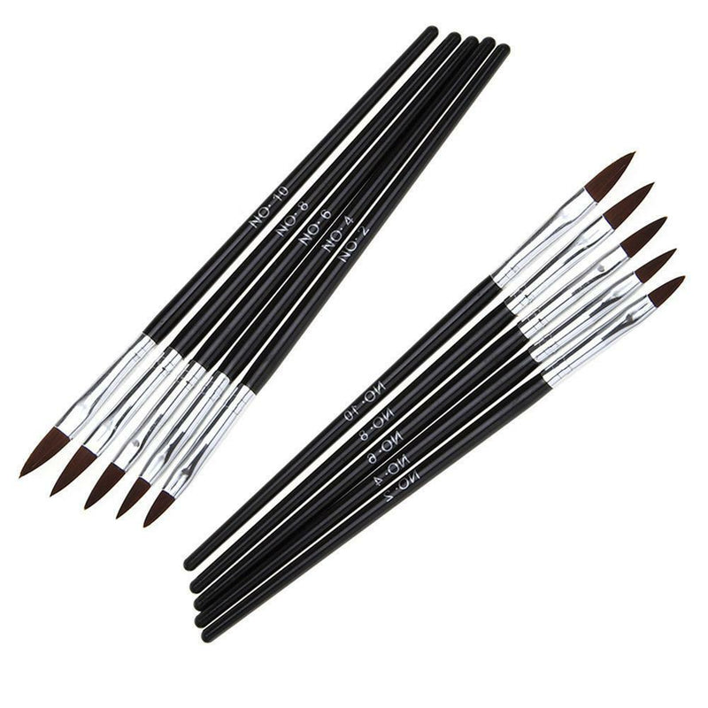 5 Ppcs Kolinsky Sable Brushescrylic Nail Brushfessional Nailrt To New