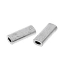 1000x Aluminum Fishing Line Crimp Wire Leader Sleeve Tube Connector 1.2mm