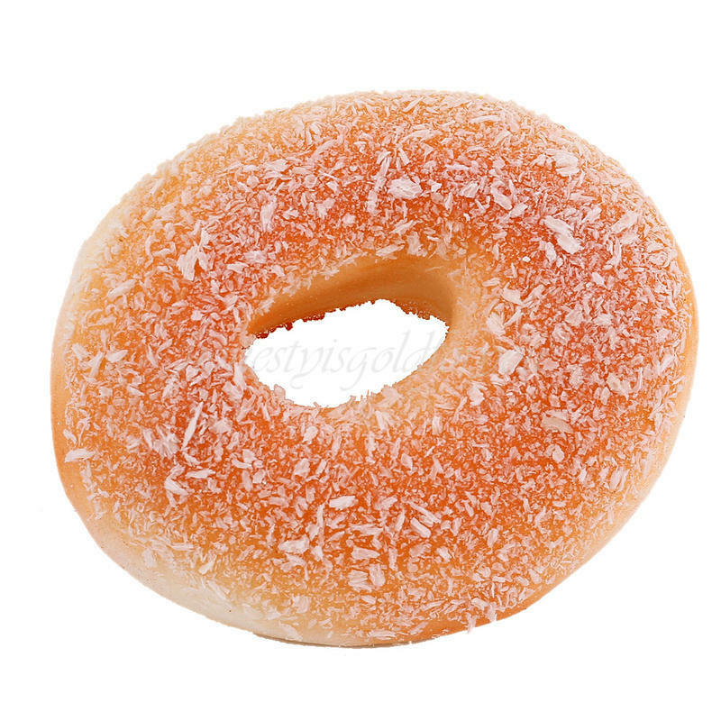 10CM Yummy Coconut Shred Donuts Simulation Food Bread Toys Home Decorations