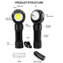 Ultra Powerful Usb Torch Rechargeable T6+Cob Strong Magnetic Flexible Led F