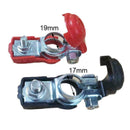 1Pair Car Battery Terminal Adjustable Clamp Clip Connector Nagative Positiv B0I1