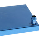 Aluminum Water Cooling Block Up for CPU Graphics Radiator Heatsink 80x80mm Blue