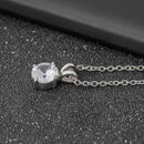 Fahion Women Geometric Zircon Pendant Charm Clavicle Chain Necklace Jewelry