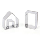 Mini Gingerbread House Cookie Cutter Set 3 Pieces Stainless Steel Biscuit Mold~Z