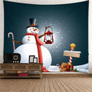 Christmas Tapestry Santa Reindeer Print Wall Hanging Room Dorm Decor Art 06