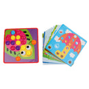 Mosaic Pegboard Set Early Learning Educational Toys Kids Birthday Party Gift