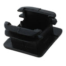 25mm x 25mm Plastic Square Tube Inserts End Blanking Caps Black 10 Pcs I1Q4