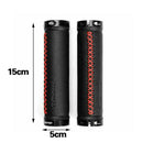 1Pair Bicycle Grips Bike Grips Fiber Leather Anti-slip Hand Grips