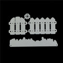 2Pcs Fence Design Metal Cutting Die For DIY Scrapbooking Album Paper Cards ME