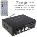 Kentiger DC12V Bluetooth 2CH Hi-Fi Car Stereo Audio Power Amplifier Digital