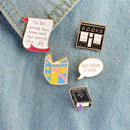 5PCS/Set Cartoon Enamel Collar Brooch Pins Badge Corsage Brooch Jewelry Gift ES
