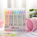 12pcs Mildliner Highlighter Pen Double Headed Fluorescent Marker Drawing A