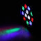 12 LED RGBW  LED Light  DMX Color Mixing 8CH Can Background Lamp EU