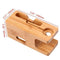 Cell Phone Charger Dock with Watch Bamboo Holder Desk Charging Stand Q7I6