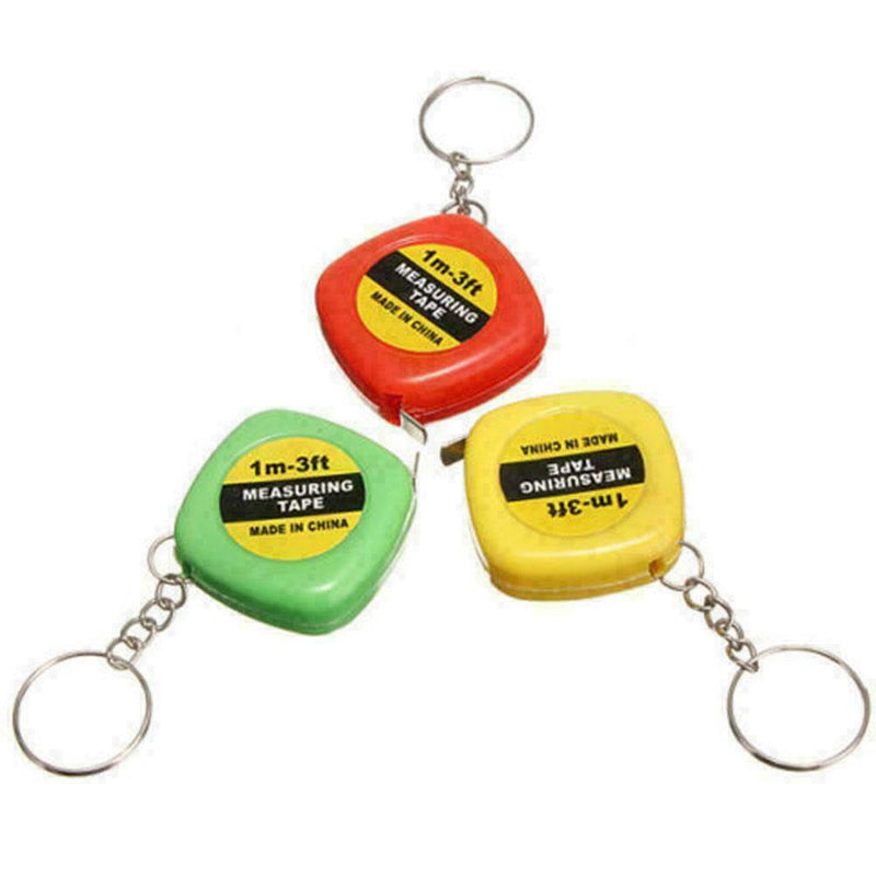 Mini-Retractable Ruler Key Chain Pocket Size Metric 1m/328F Sa S9L5