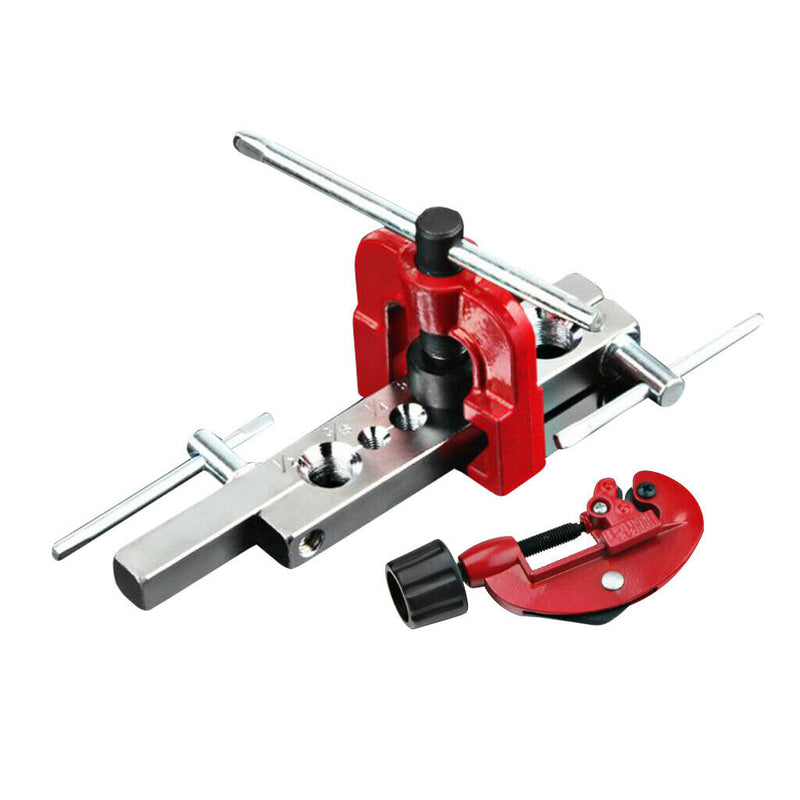 Hand Copper Pipe Tube Expander Flaring Tools Set with 3-28mm Pipe Cutter, inch