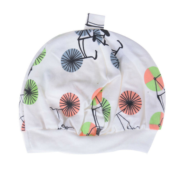 Newborn Toddler Baby Boys Girls Cotton Hat Soft Cap 0-3 Months NTJ SJ3C MO