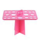 26hole Makeup Brushes Drying Rack Brush Holder Cosmetics Makeup Tools Pink