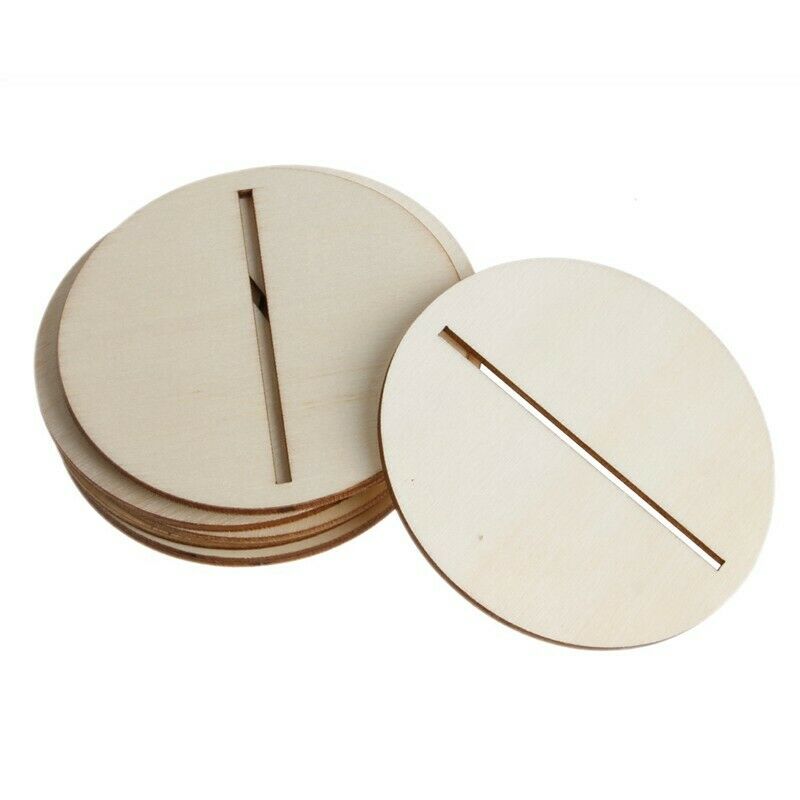 1-10 Wooden Table Numbers Set with Base Birthday Wedding Party Decor Gifts