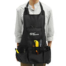 Gardening Apron Multi Pocket Gardeners Handyman Hand Tool Pouch Black
