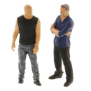 2Pcs 1:64 Mini Scenario Movie Figures Character for Park Train Diorama Decor