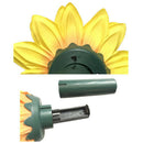 1x Dancing Solar / Battery Sunflower with butterfly on garden tufts Garden