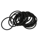 Mechanical Black Rubber Oil Seal O Ring Gasket 25 x 22 x 1.5mm 20 Pcs X9H5