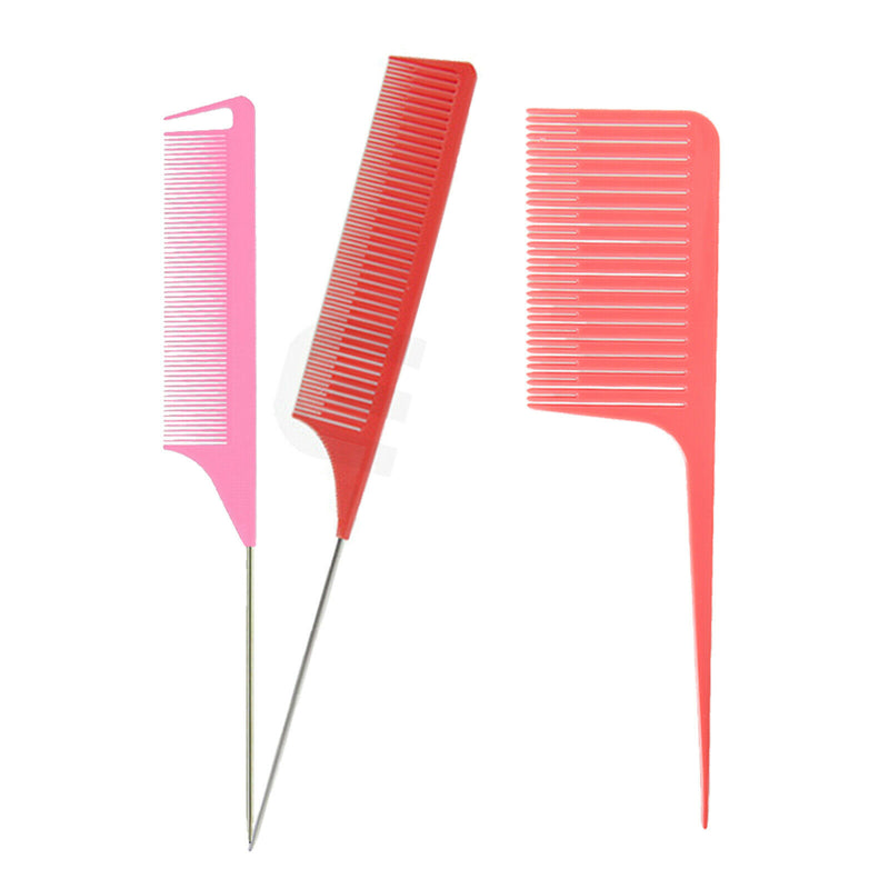 3pcs Professional Weaving Highlighting Foiling Hair Comb Salon Styling