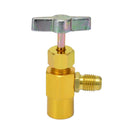 R134A Refrigerant Dispenser Thread Valve Bottle Opener with Tank Adapter fo