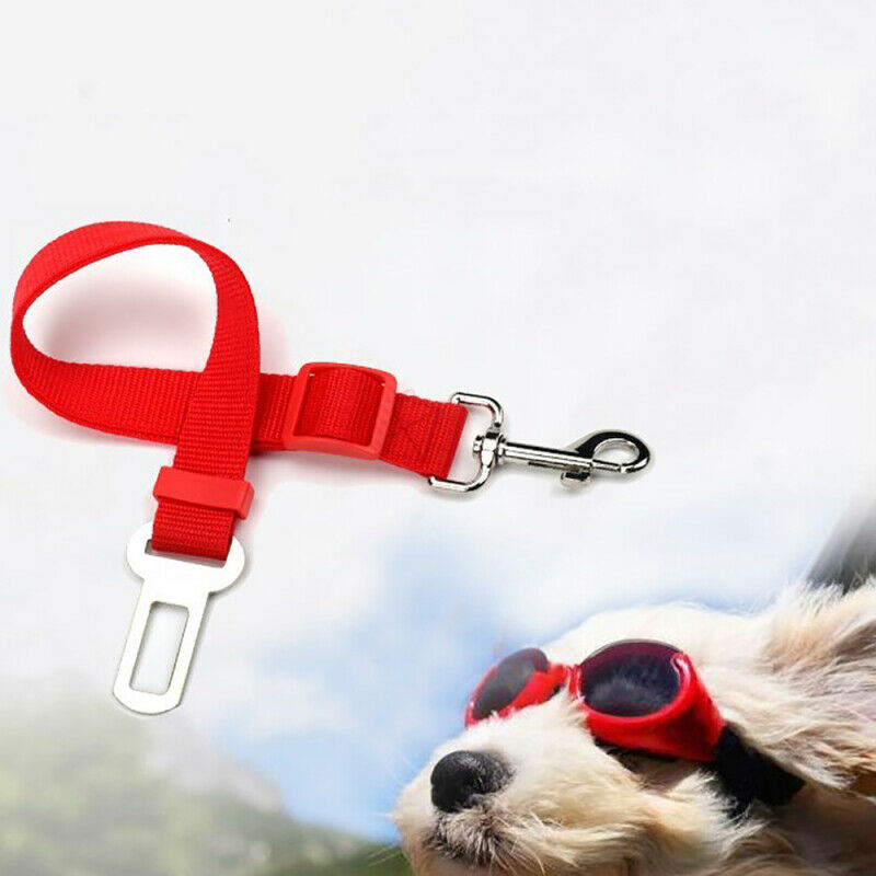 3X Dog Pet Safety Adjustable Car Seat Belt Harness Leash Travel Clip Strap Lead