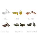 60Pcs Earring Ear Clip Base Findings Supplies Blank Pad Jewelry Accessories