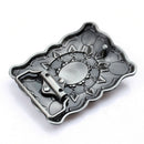 Mens Western Classic Belt Buckle Classic Boho Synthetic Turquoise Buckles